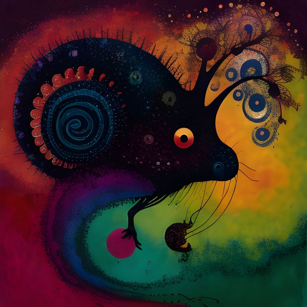 By Andy Kehoe and Jackson Pollock - DreamShaper v8