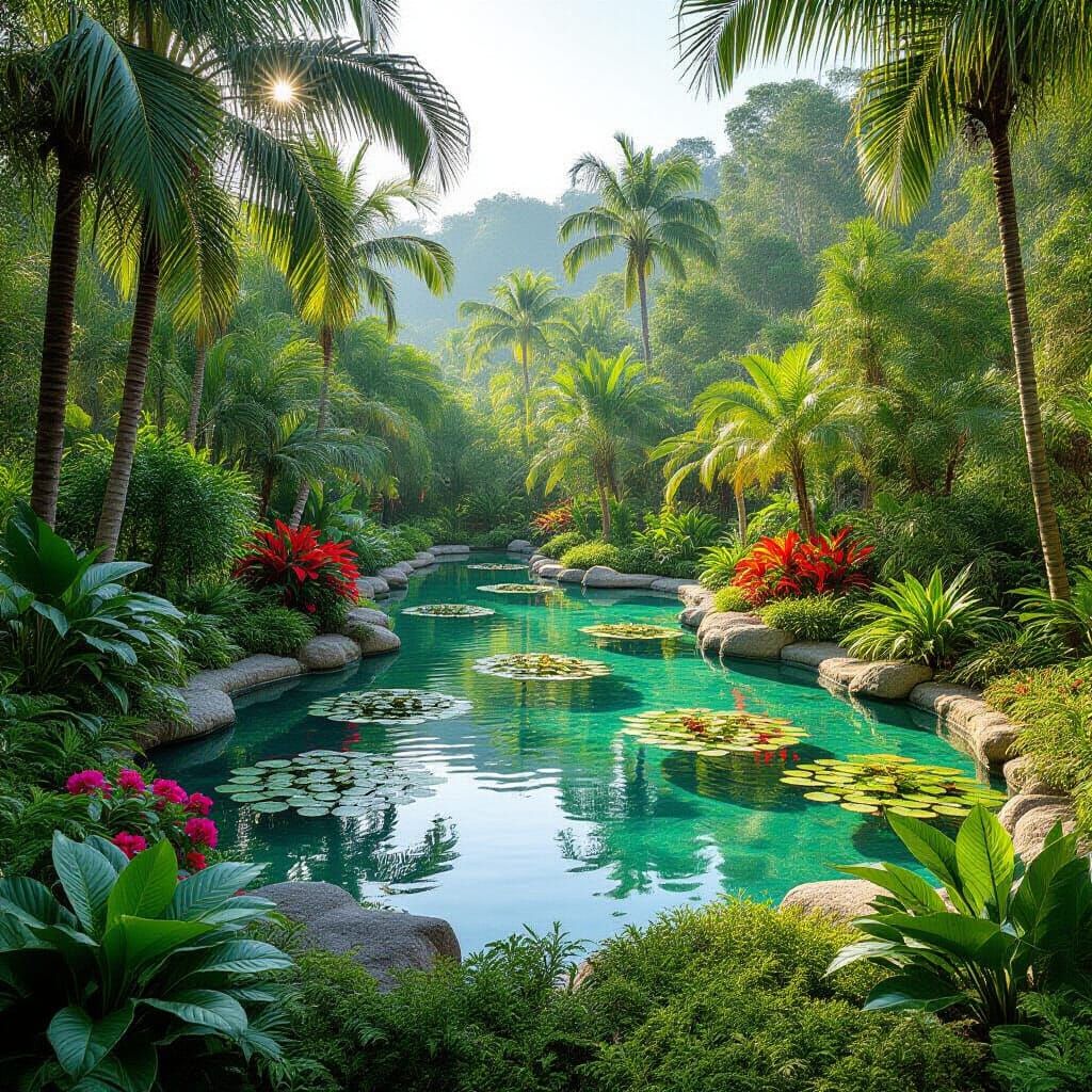 The Mystical Garden of Eden Scene