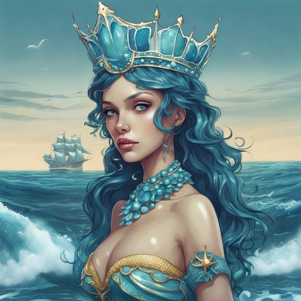 Ocean Queen Girl Portrait