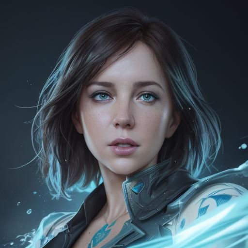 Alex Jones Hyperrealistic Splash Art Portrait