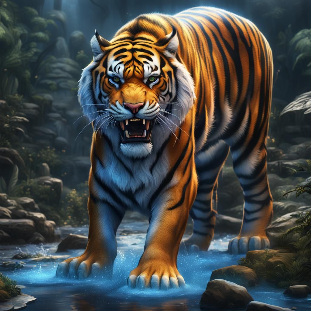 crystal Bengal tiger