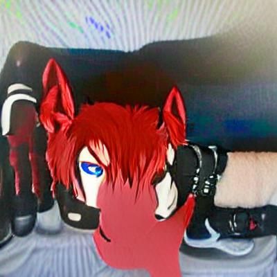 Anime Style Human-Demon Hybrid with Red Hair