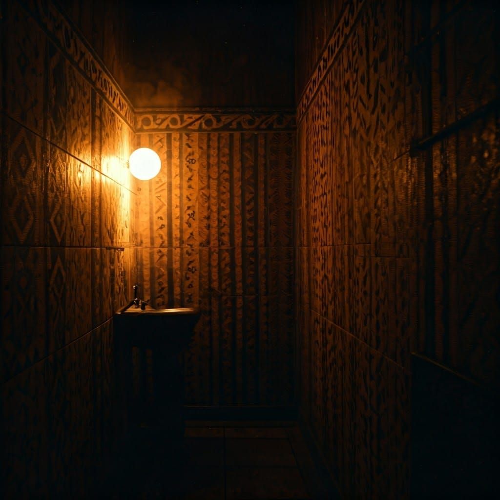 Somali Bathroom with Scandinavian Accents: Cinematic Film