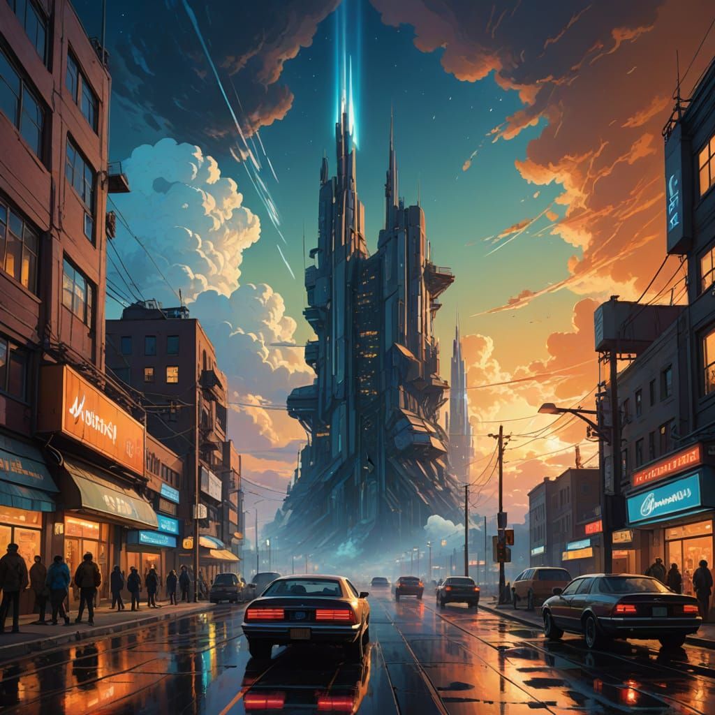 Ethereal Mignion in Aurora-Lit Realm of Dreams