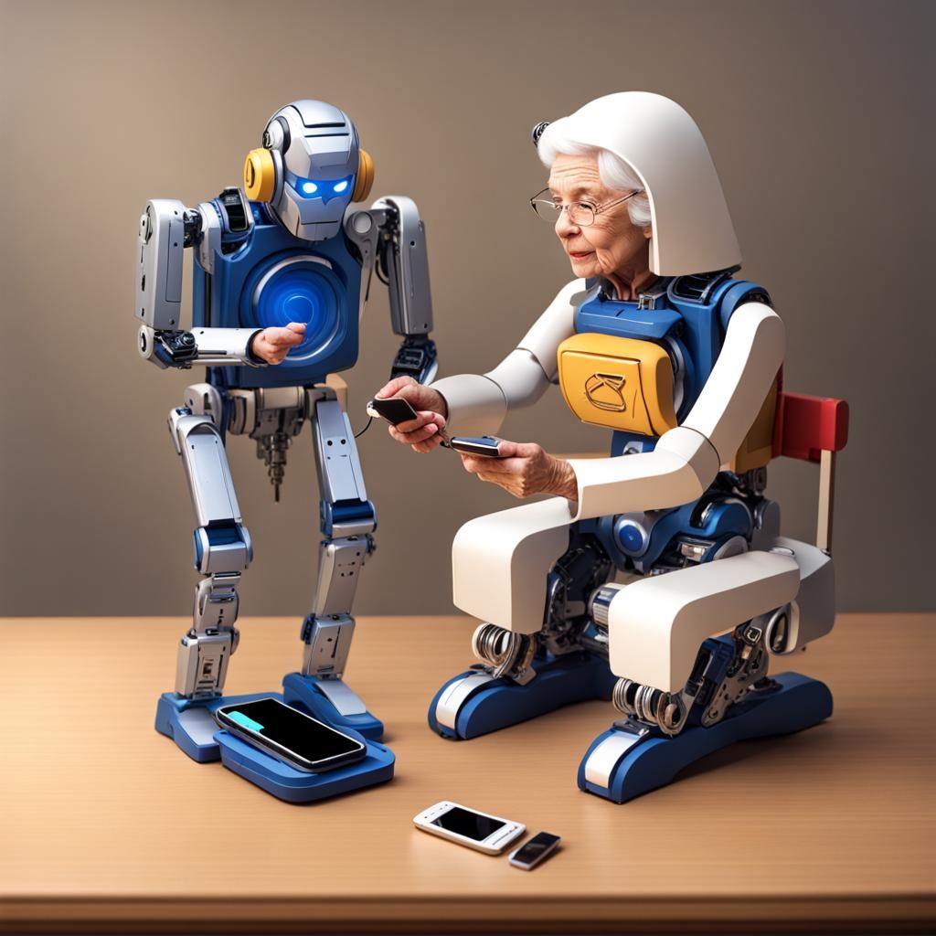 Cell Phone Robot Transformer Plays Horseshoes