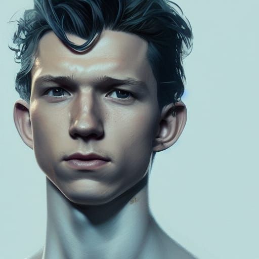 Hyperdetailed Portrait of Tom Holland in Artgerm Style