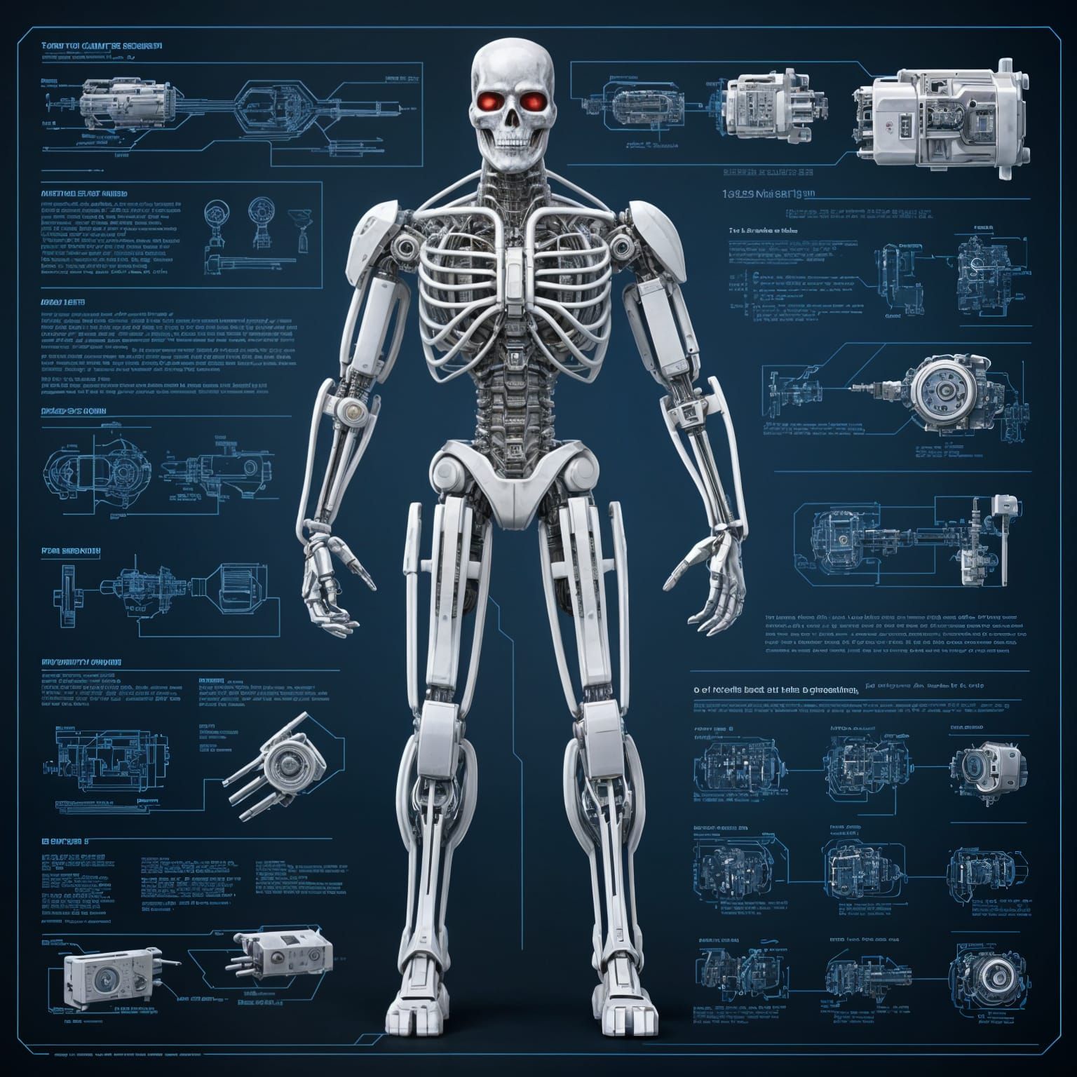 Cyberdyne Systems Official T-800 Terminator Blueprint