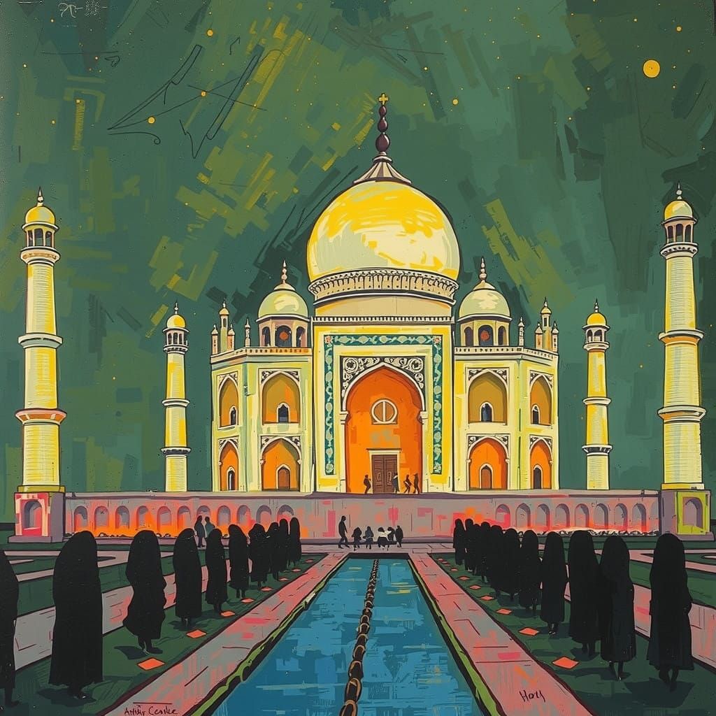 Dreamy Beach Scene in Watercolor