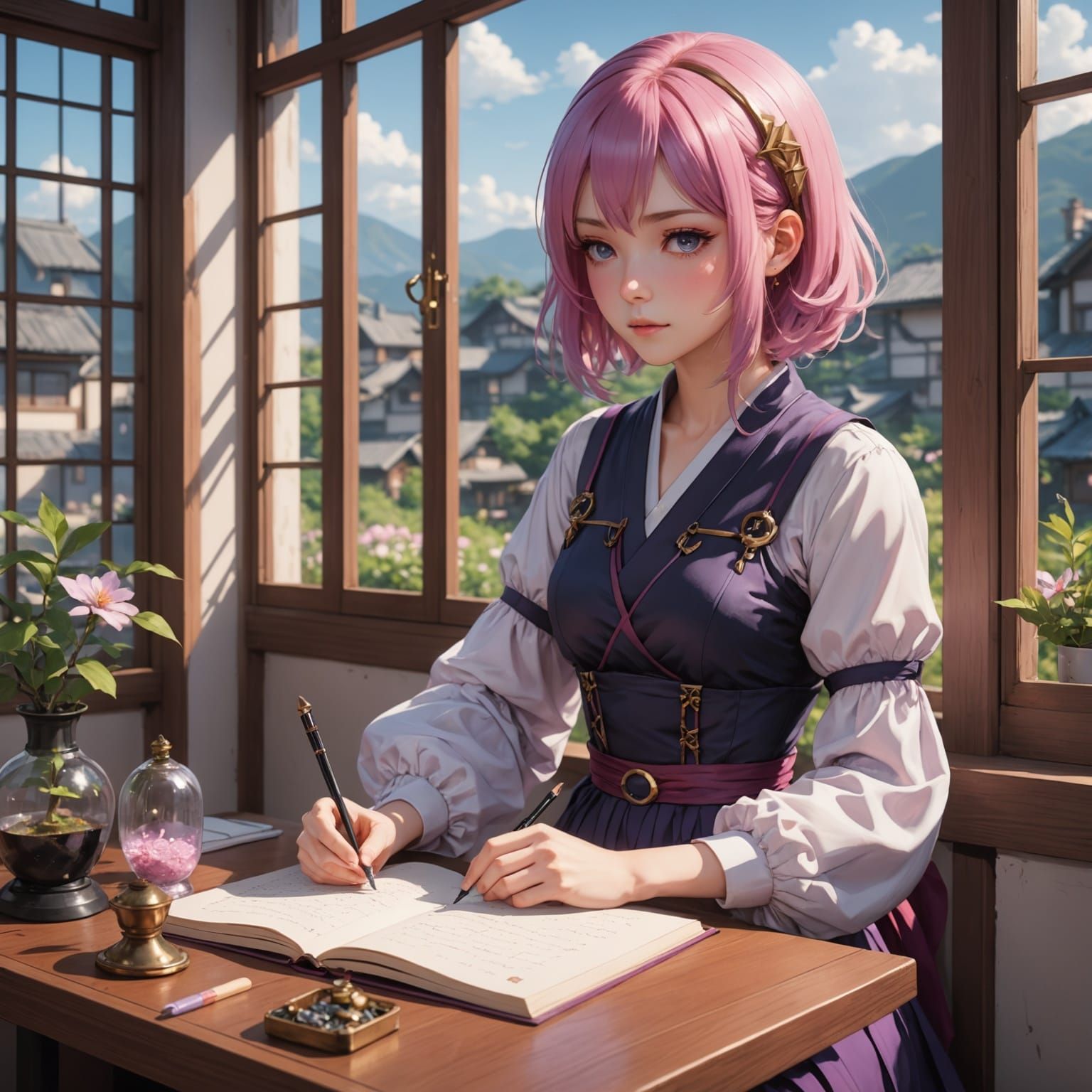 Ethereal Space Scribe in Kemomimi Hoshigun Style