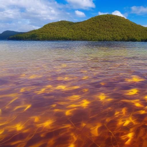 Impressionist Coral Reef Landscape in Vivid Colors