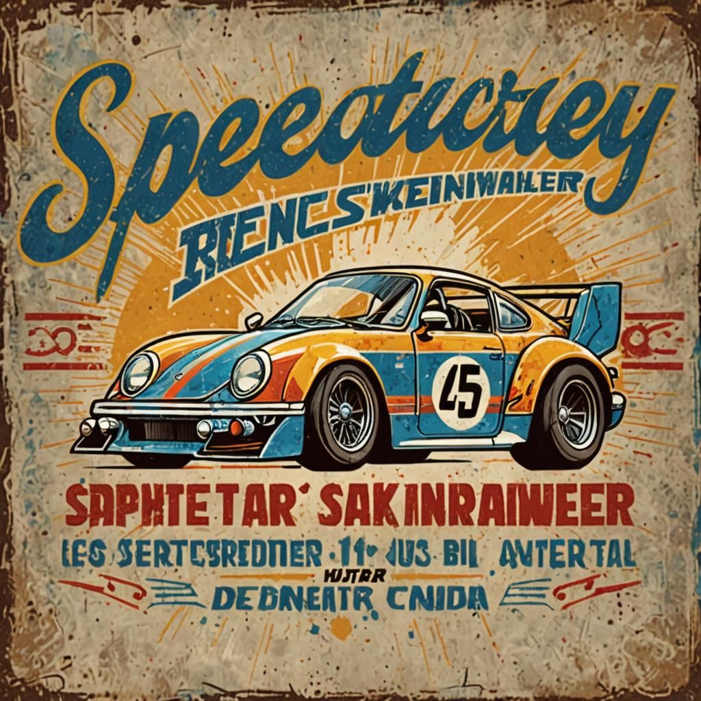 Retro Star Wars Racing Team T-Shirt Design