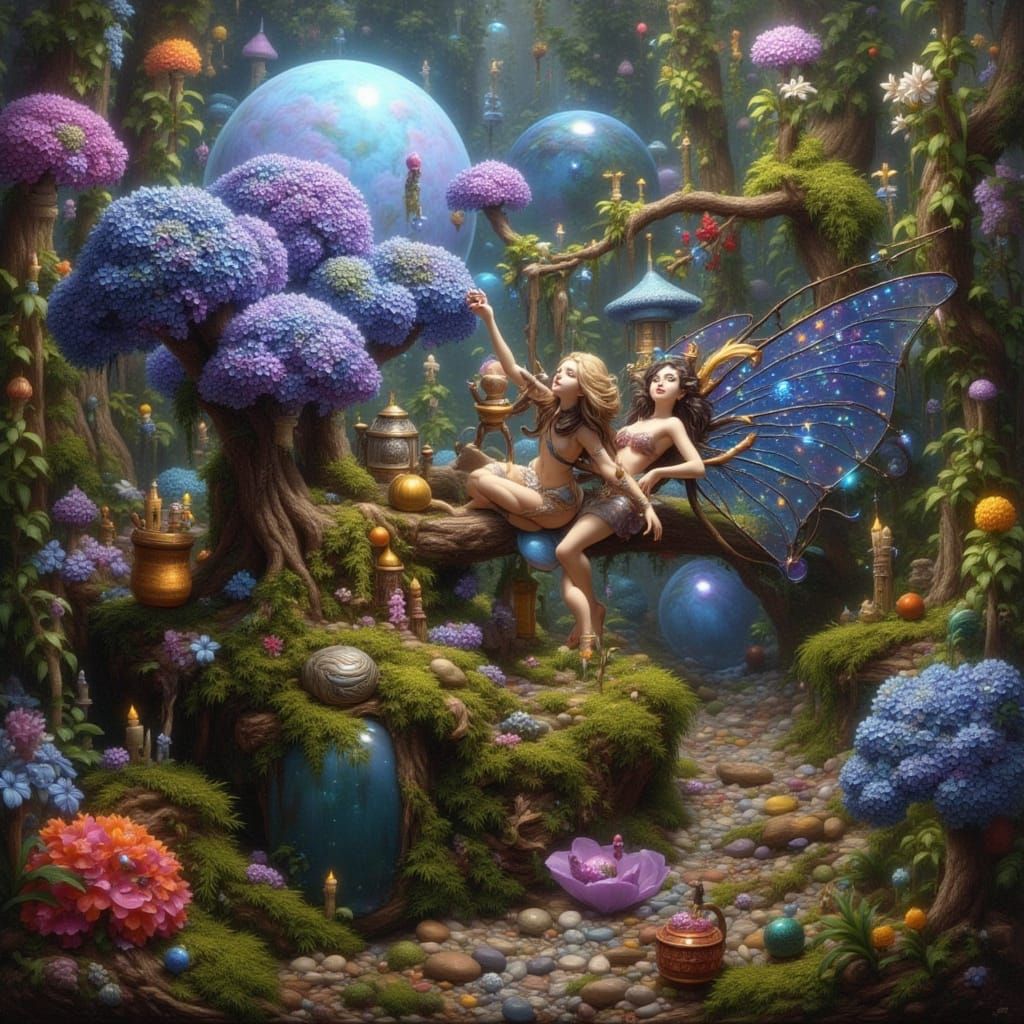 Fantasy Landscape with Mystical Elements