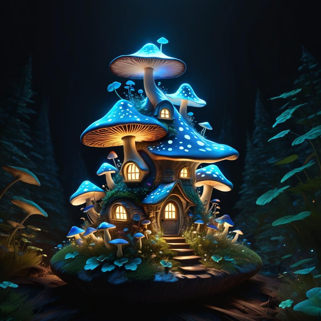 Underwater Kingdom in Glass Terrarium: Fantasy Art