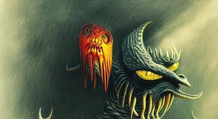 Tiny Shadow Demon in Bird Cage