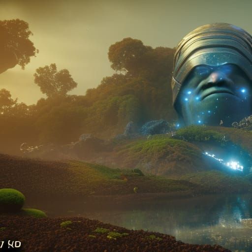 Detailed Matte Painting of Thanos Snap in 8k