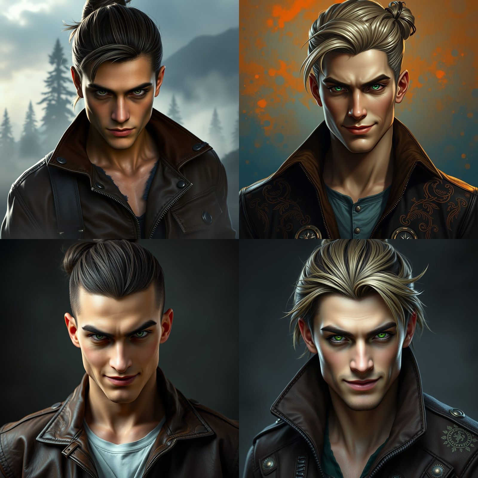 Young Man with Evil Smile: Fantasy Concept Art