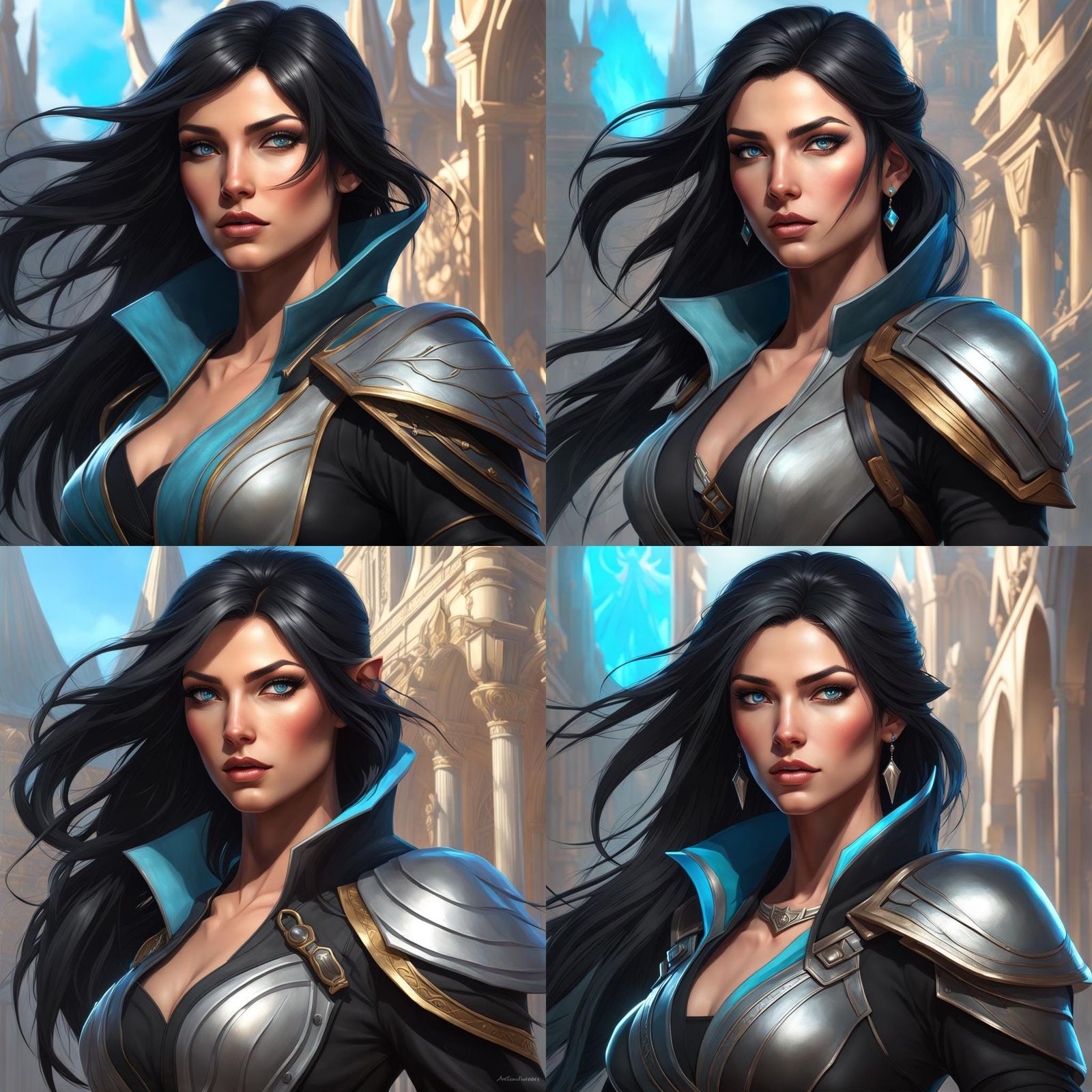 Half-Elf Rogue Portrait in Detailed Digital Art Style