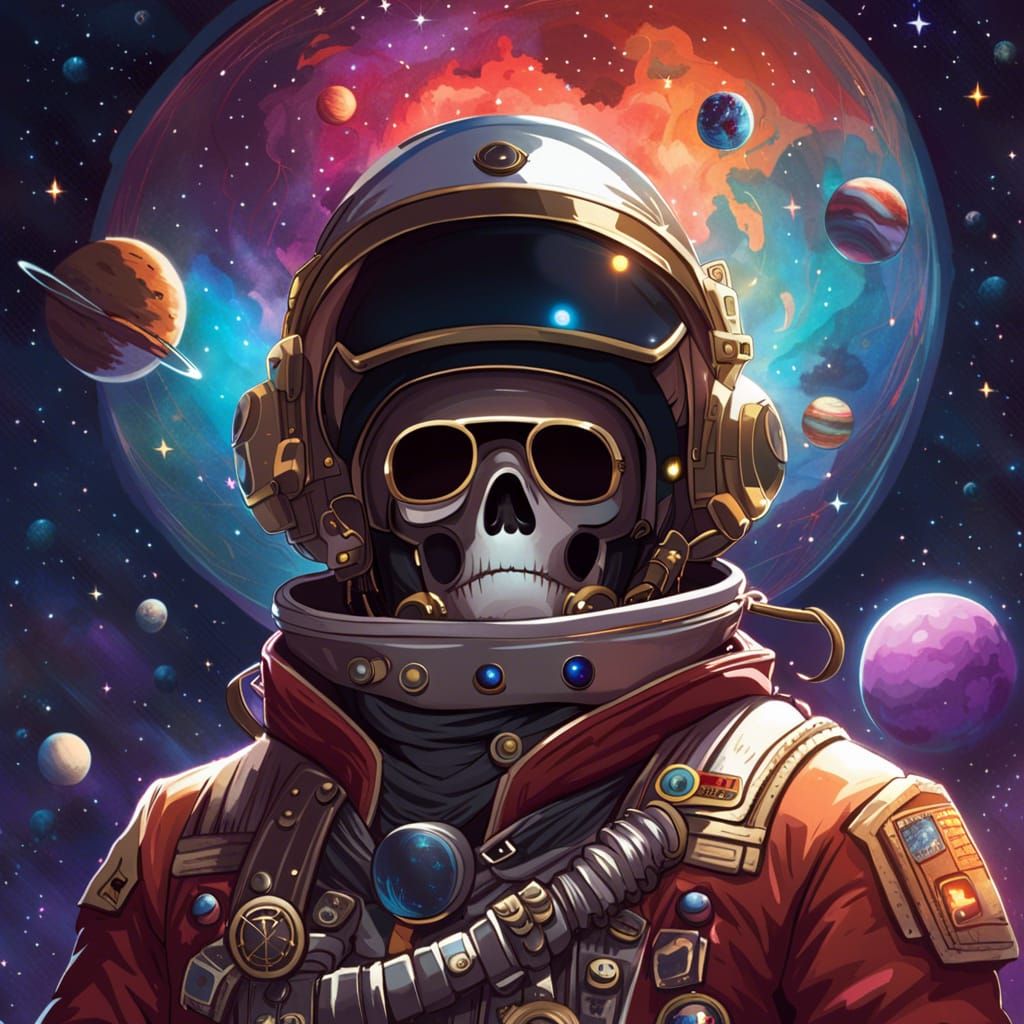 Astronaut Pirate Among the Stars