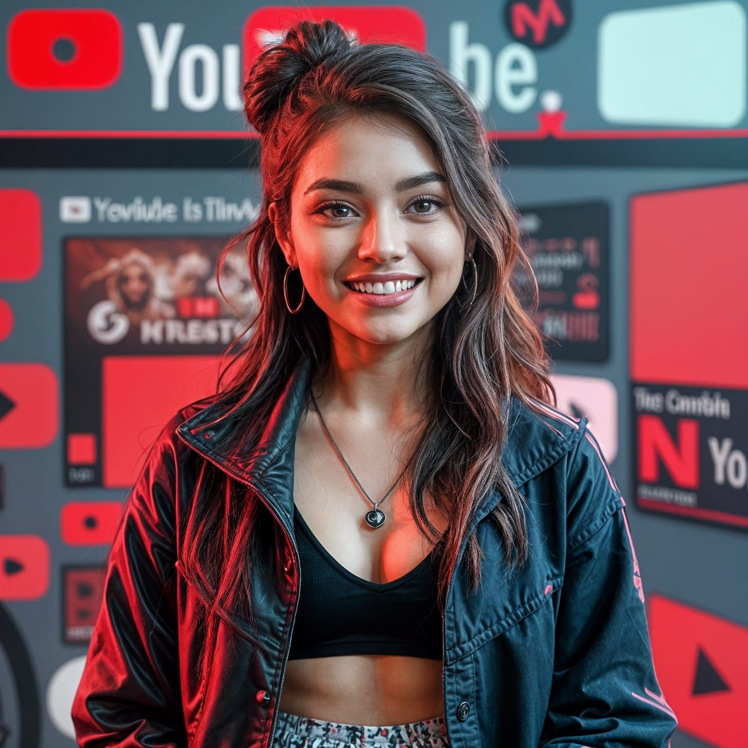 Hyper-Realistic Portrait of a Young Woman in Emotional Creat...