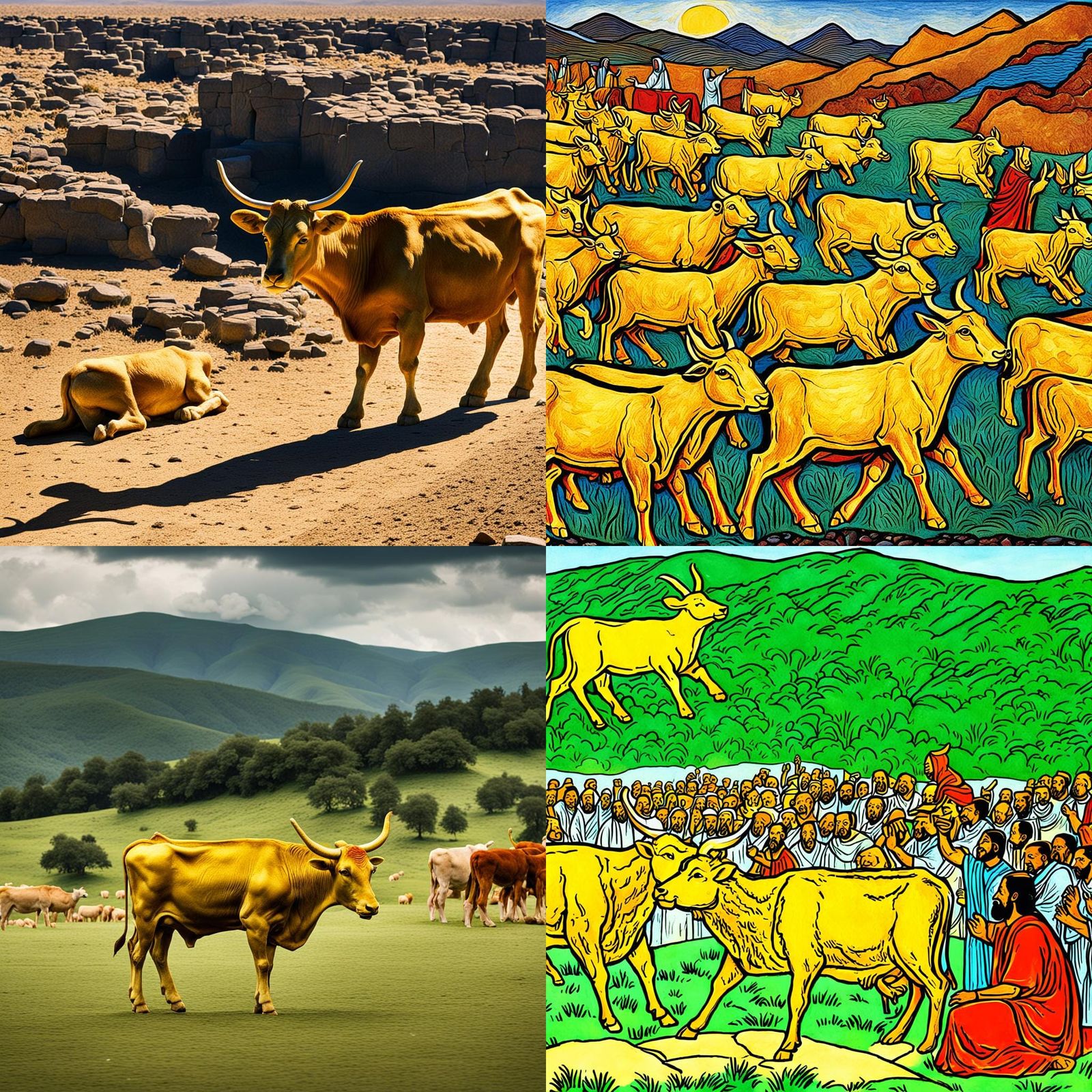 Golden Calf: Biblical Scene from Exodus