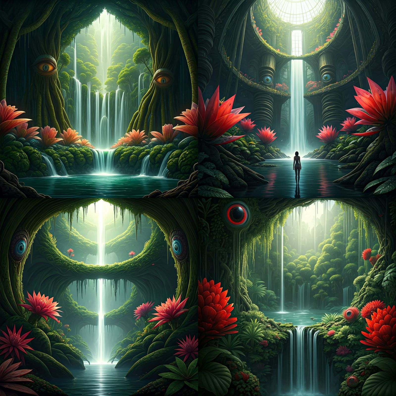 Surreal Greenhouse Filled with Bizarre Plants