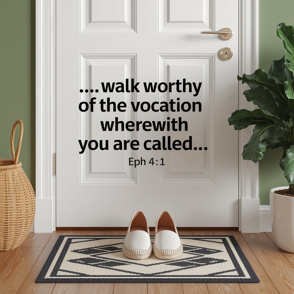 Surreal Espadrilles Scene Inspired by Biblical Verse