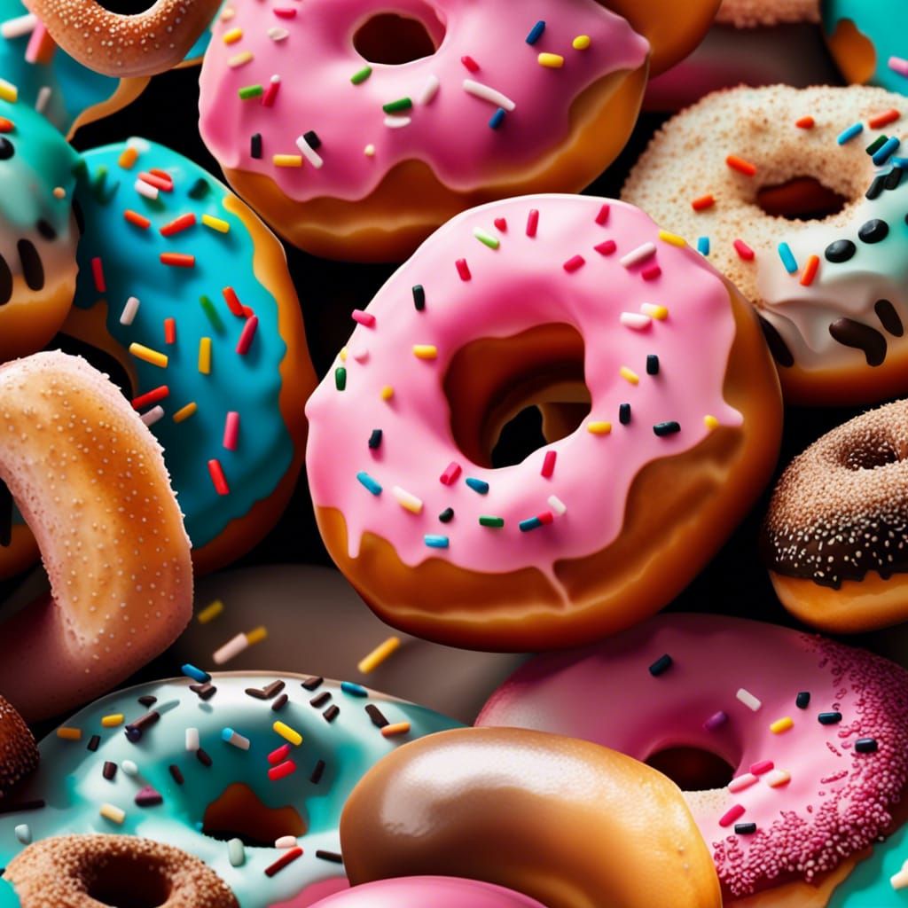 Delicious Donut in Sharp Focus: Professional Photography