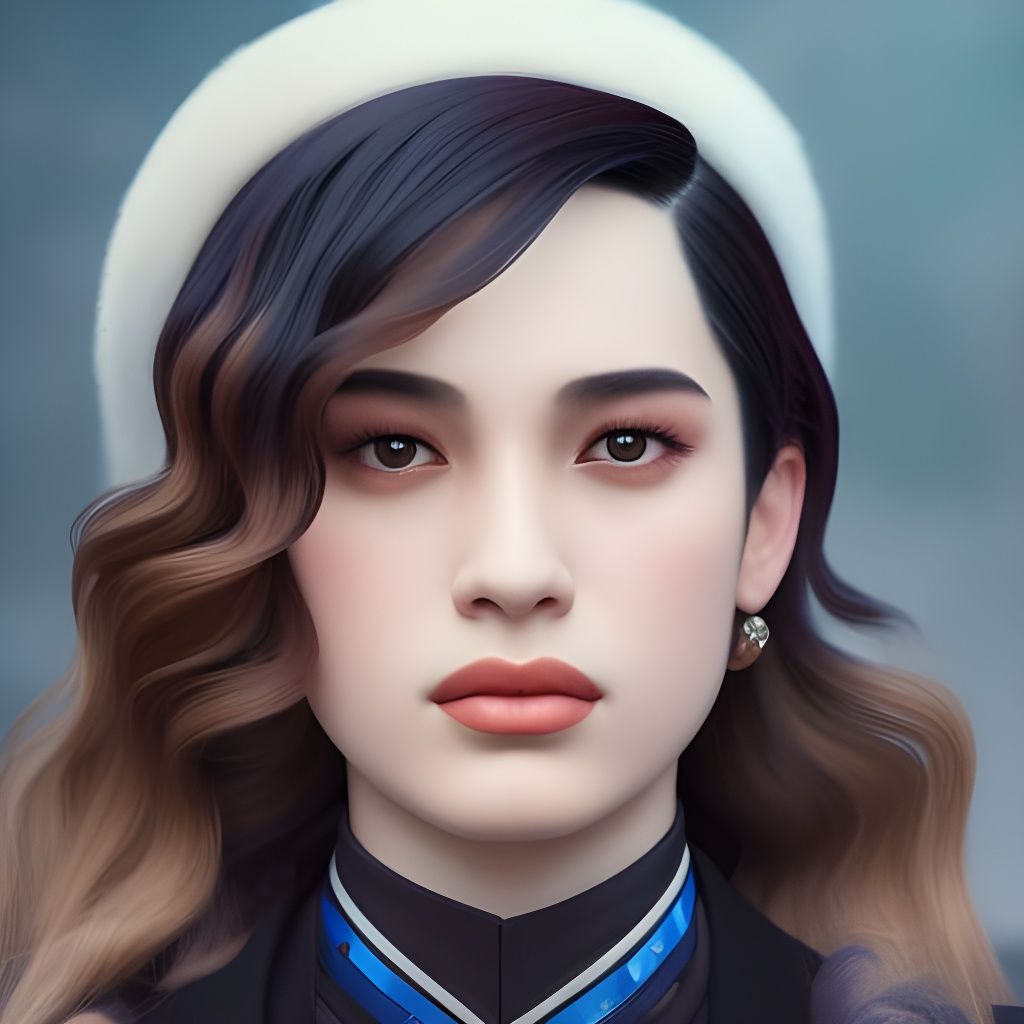 Androgynous Portrait with Dynamic Lighting