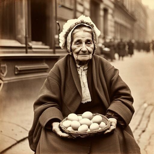Warsaw Street Scene, Circa 1905
