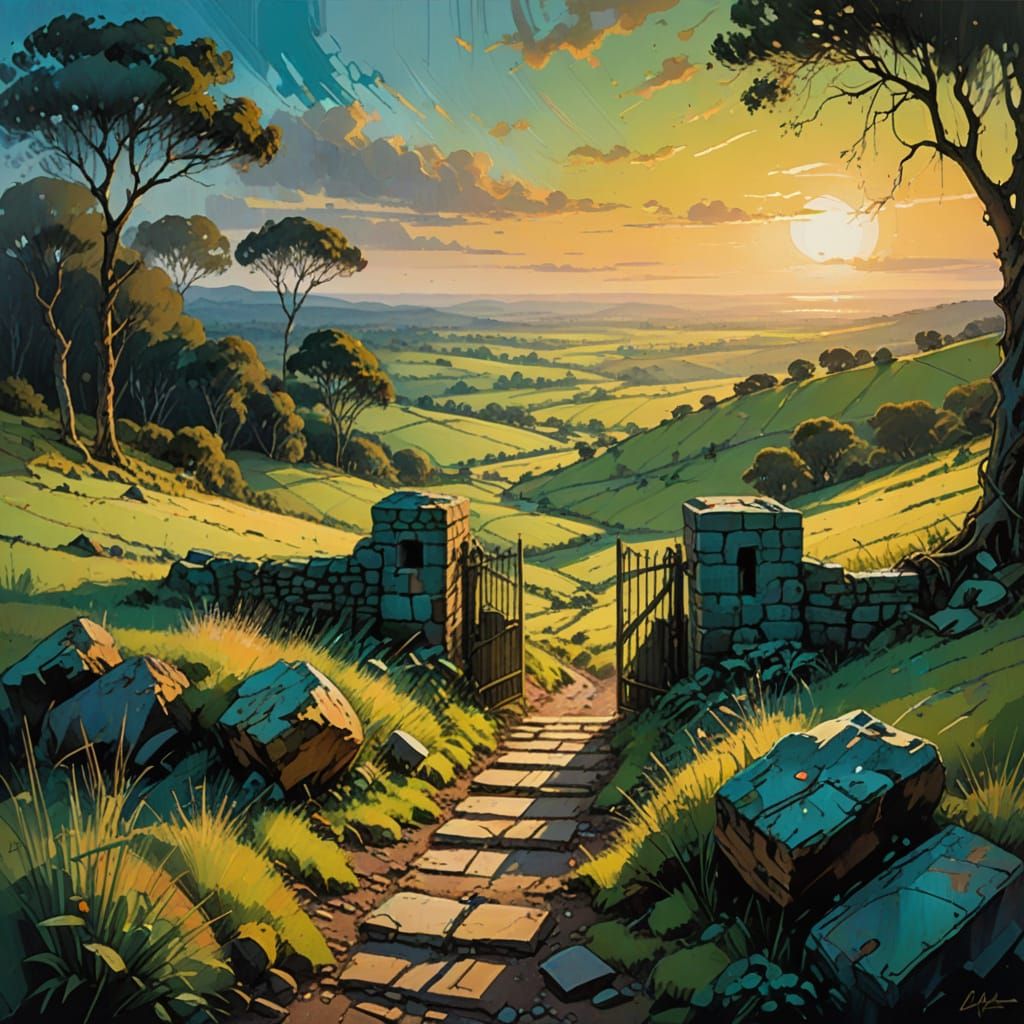 Surreal Desert Gate Opens to a Lush Paradise