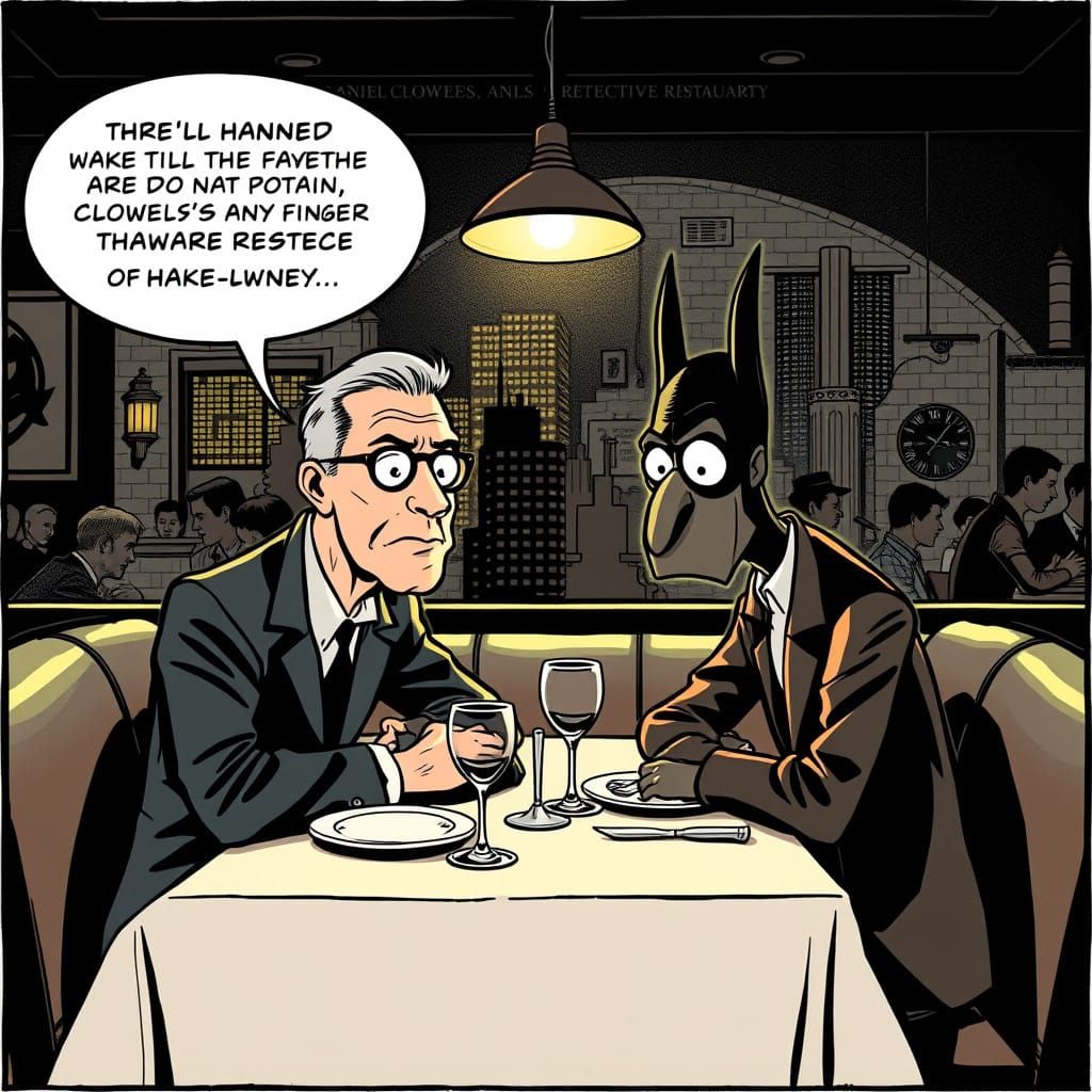 Daniel Clowes and Andre Share a Meal in Classic NYC Style