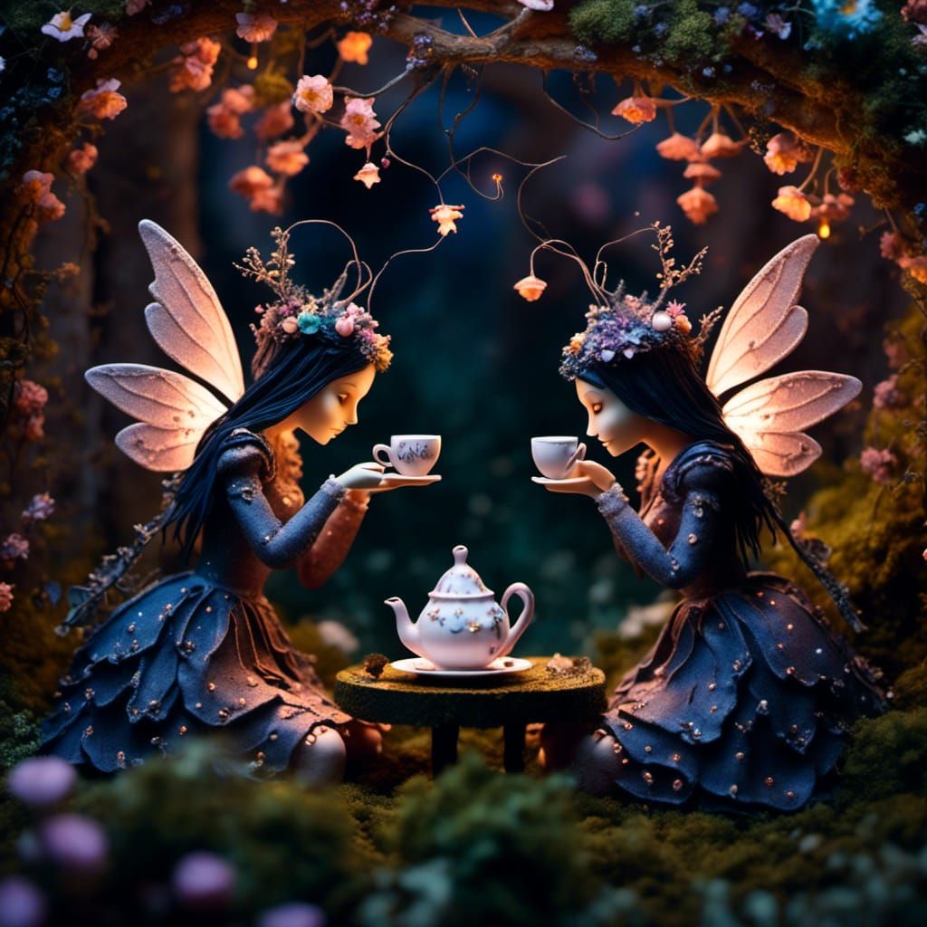 Twilight Tea Party with Dark Fairies