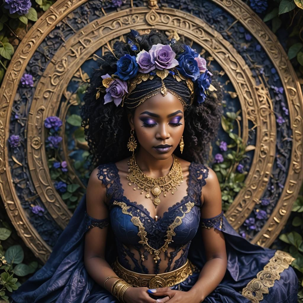 beautiful woman in meditation