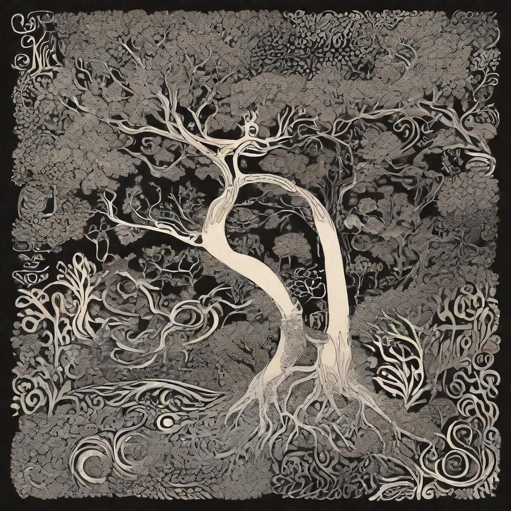 Art by Herb Lubalin, Jessica Hische, a fantastical forest wh...