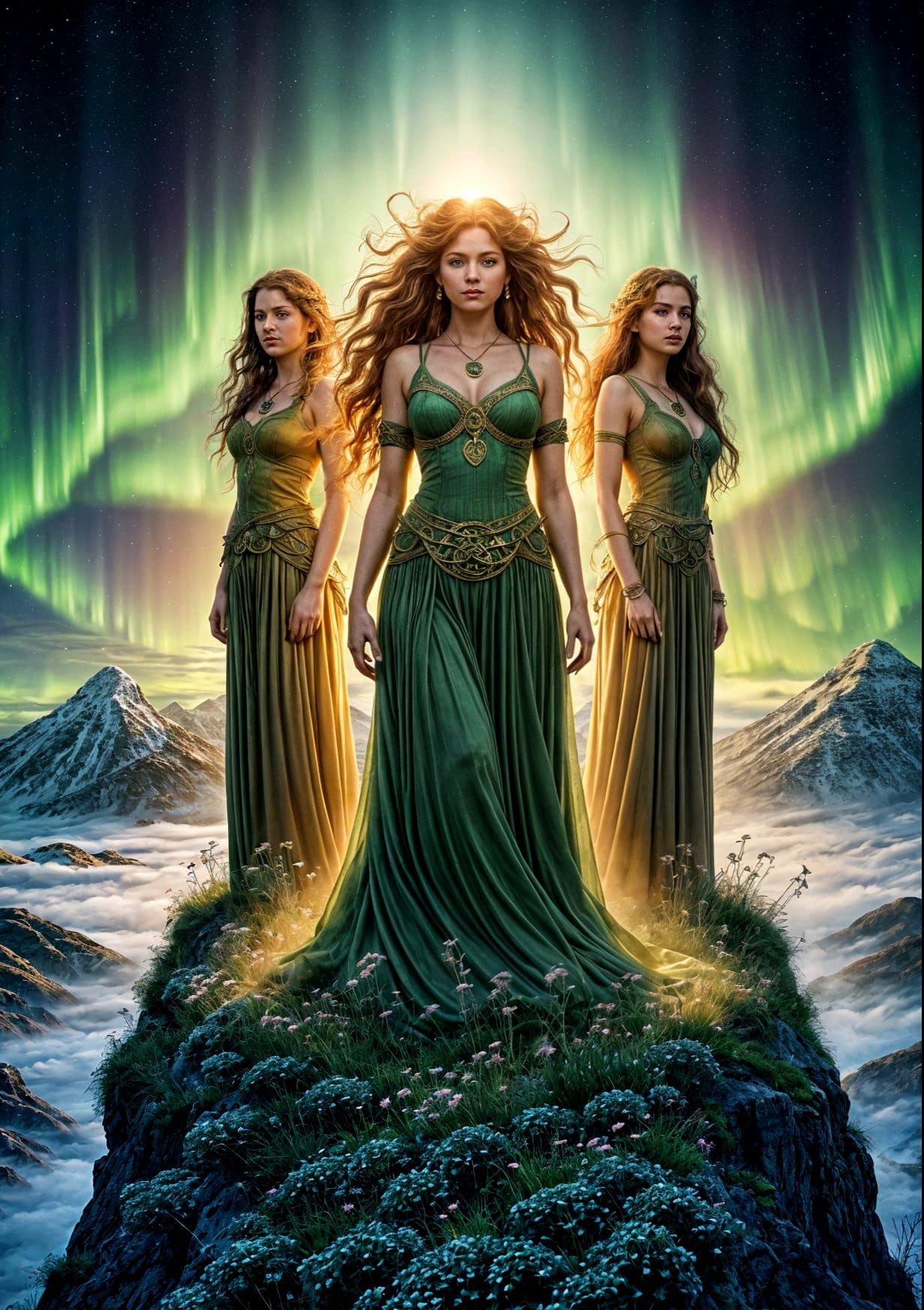Celtic Goddesses of Ireland in Luminous Colors
