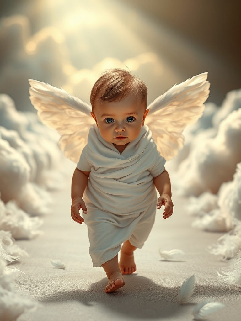 Angel Baby on Nativity Runway: Fashion Show in Heaven