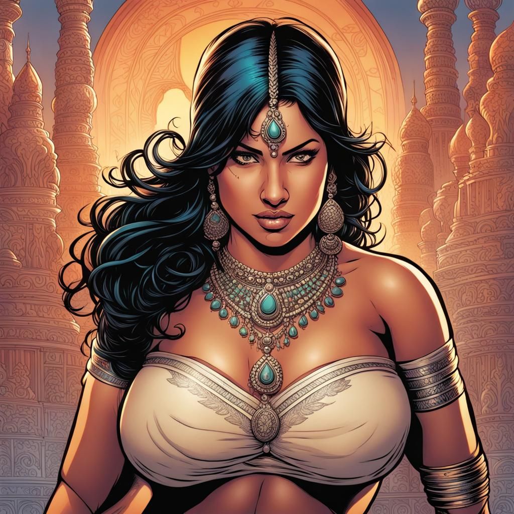 Passionate Indian Women: Comic Book Art