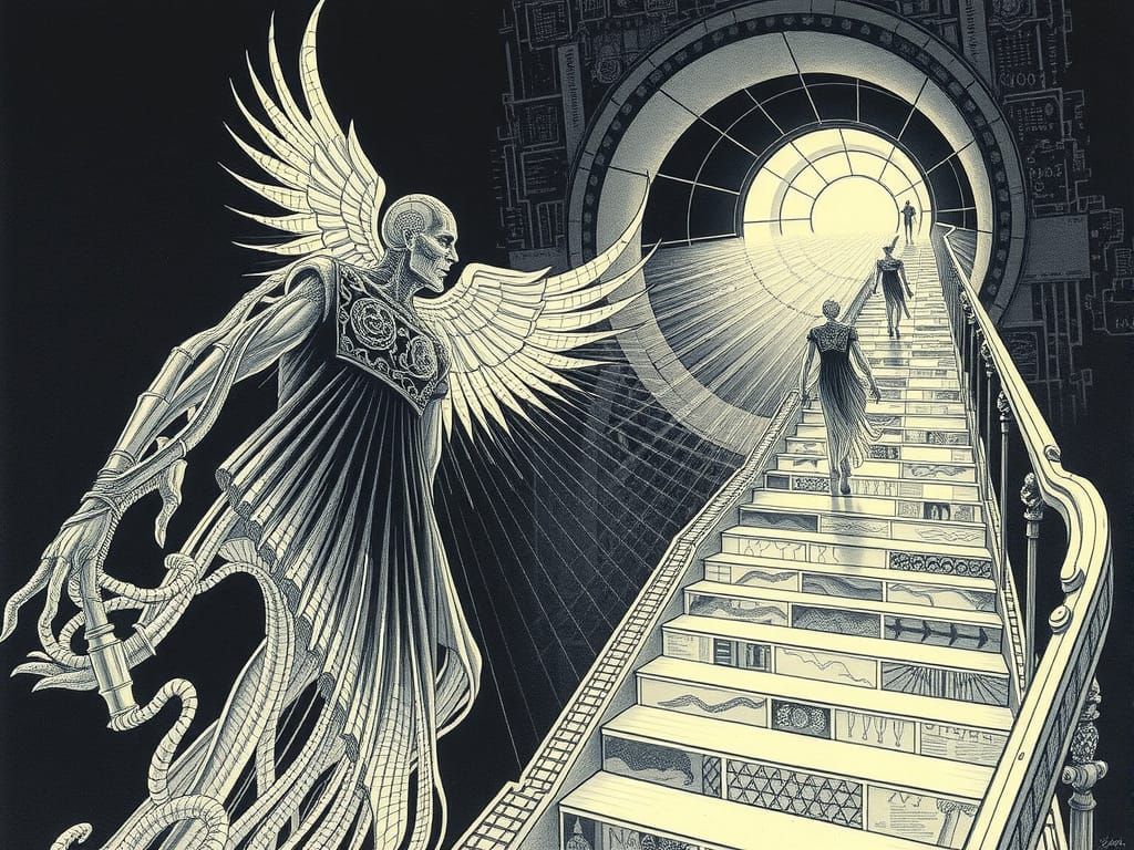 Spectral Inventor Soaring on Endless Stairwell