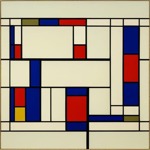 painting by Piet Mondrian.