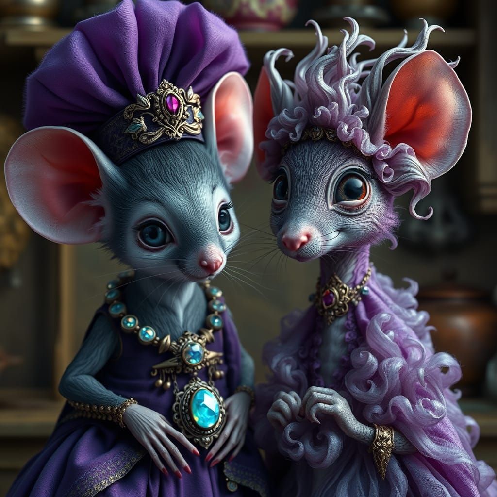 🥇"Purple Shy Mouse"💜💜