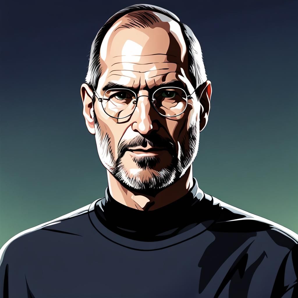 Steve Jobs as GTA Cartoon Character