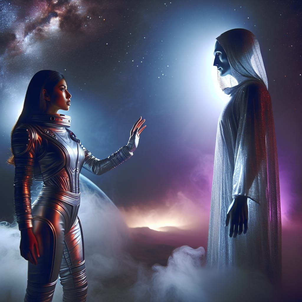 First Contact Between Human and Space Elf