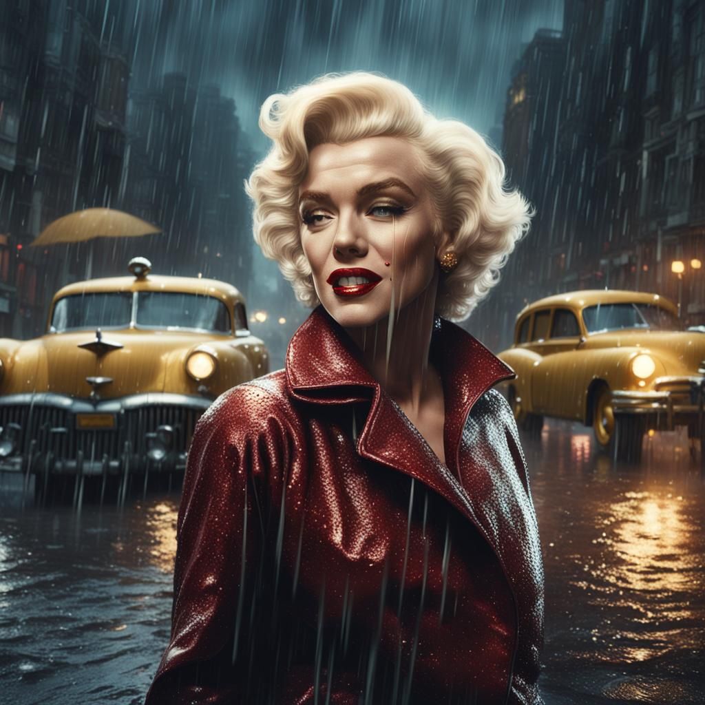 Marilyn Monroe in the Rain