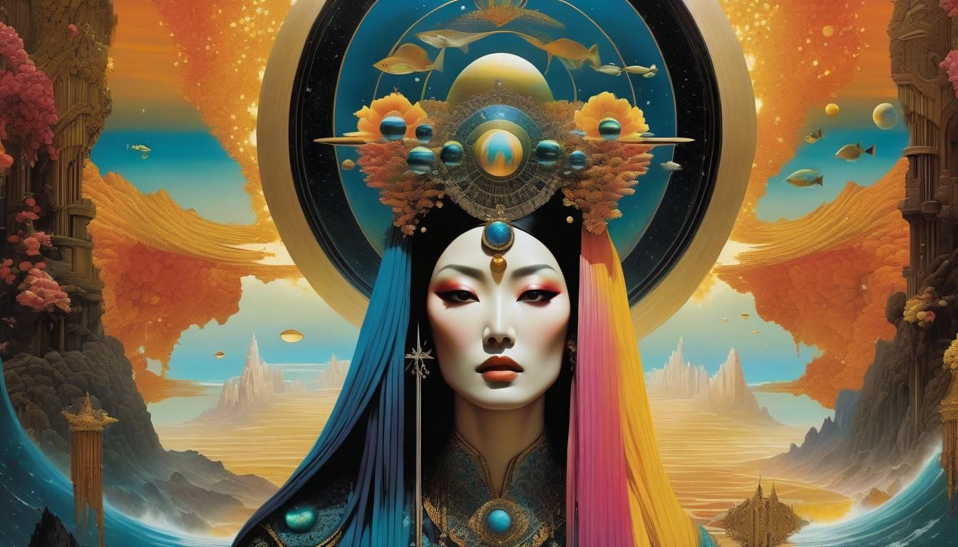 Age of Aquarius: Surreal Mixed Media Art