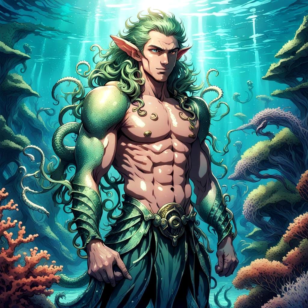 Ethereal Warrior of the Deep Blue
