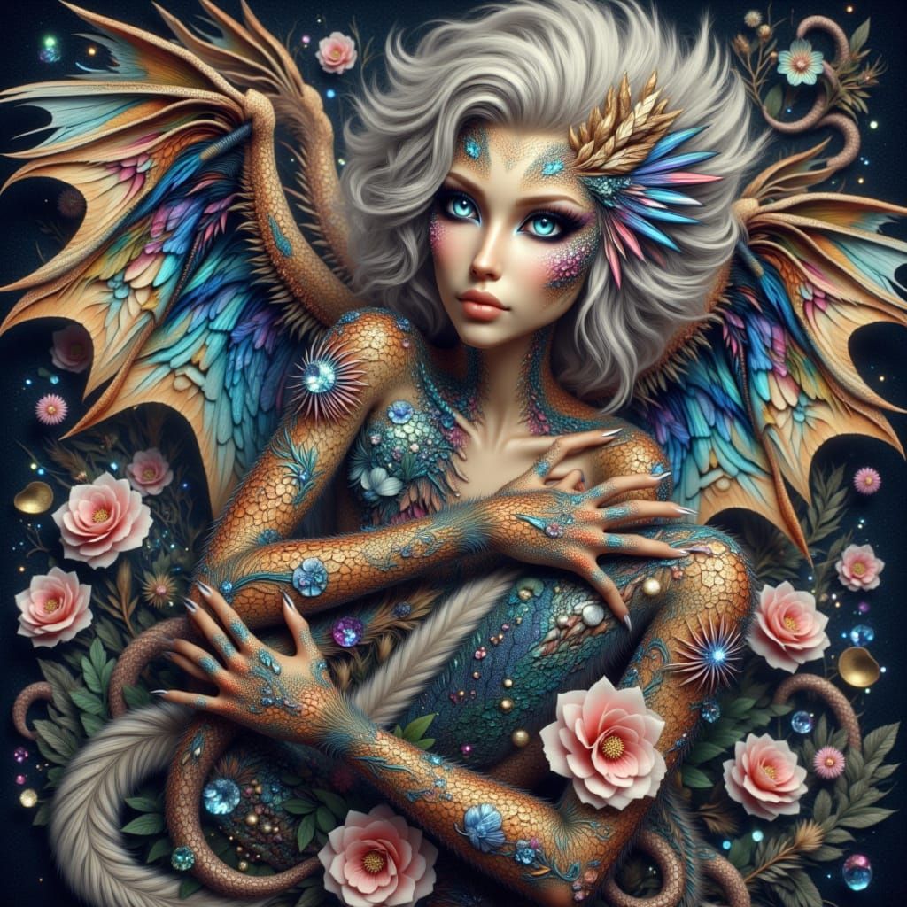 Winged Hybrids Emerge in Surreal Digital Art