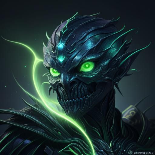 Bioluminescent Organism Concept Art in Fantasy Style