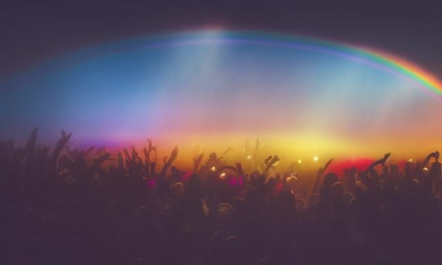 Colorful Rainbow Spectrum Art