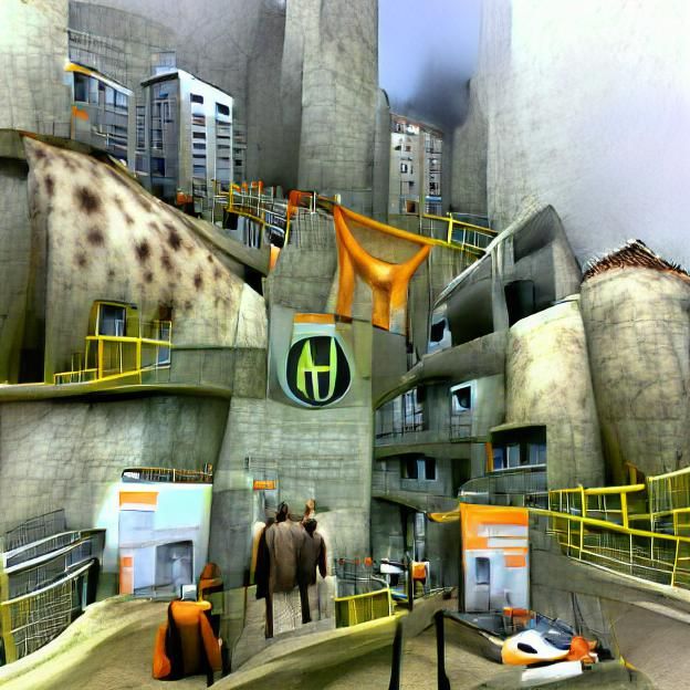 Half-Life 2 Beta Cityscape: Dystopian Architecture
