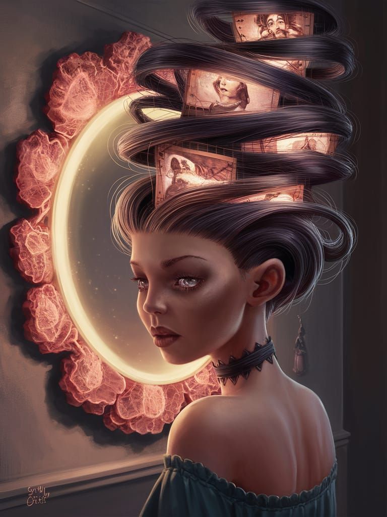 Automaton Audrey's Leaking Memories: A Digital Art Piece